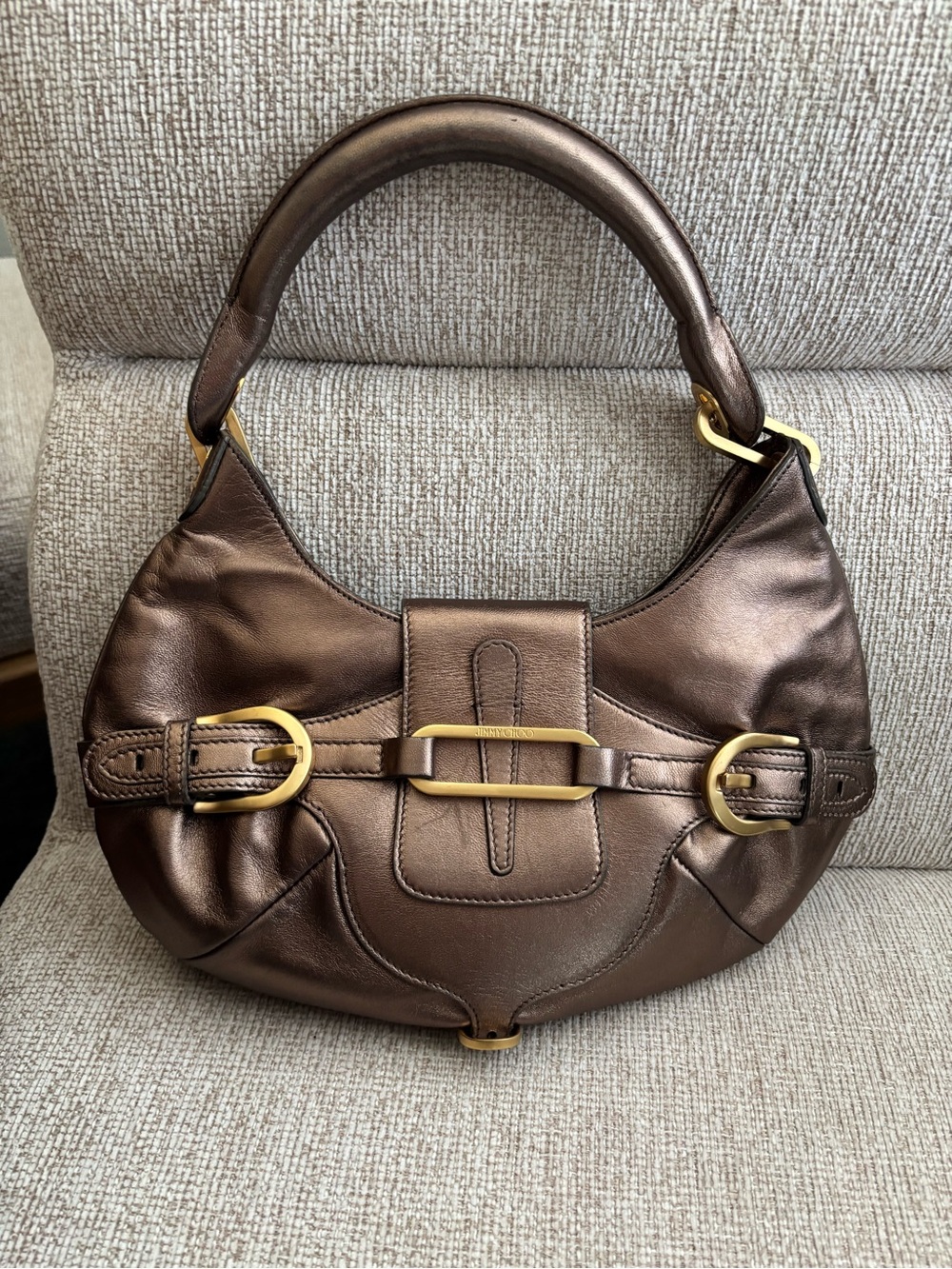 Metallic Bronze Jimmy Choo Bag